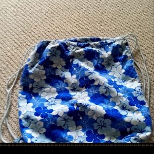 Blue spring flower backbag